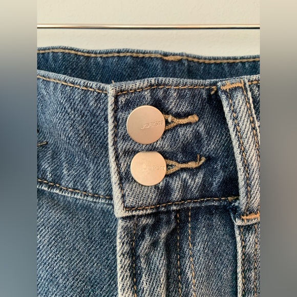 Joe’s Jeans The Blake Utility Ultra High Rise Raw Hem Crop Wide Leg Jeans 27 💙 - Picture 4 of 8